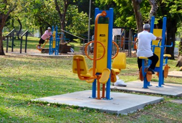 Parc Lumphini - Salle de sport extérieure