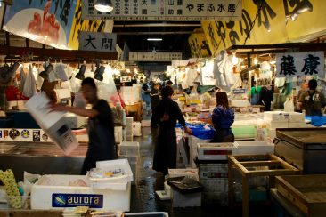 La marché aux poisson de Tsukiji