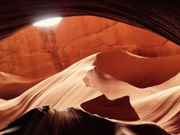 Lower Antelope Canyon - La dune et son couché de soleil