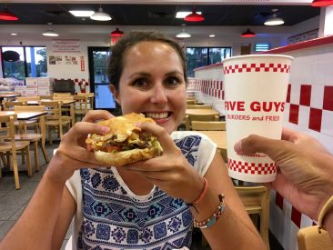 Un Five Guys pour nous requinquer