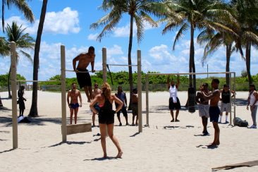 L'exhibition des sportifs de Miami Beach